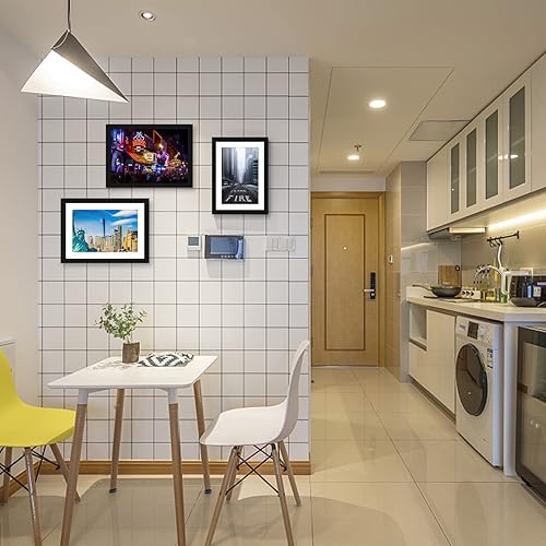 Miniatura 7 de Marco de fotos de 12 x 16 pulgadas, marcos de pintura con diamantes hechos de madera maciza, fotos de 10 x 14 pulgadas con paspartú o de 12 x 16