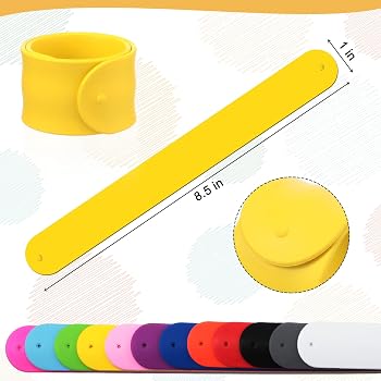 6 Bracelets Slap Animaux De La Jungle – Silicone, Nourriture, Fête, Récompense, Anniversaire