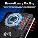 GRAUGEAR Metal Heat Dissipation Cover for PS5 Pro PS5 Slim M.2 SSD Expansion Slot | Fit for PS5 NVMe SSD w/Heatsink | New Breathable Cellular Hole | Cooling and Dust Proof | Black (PS5 Pro/Slim) gallery image