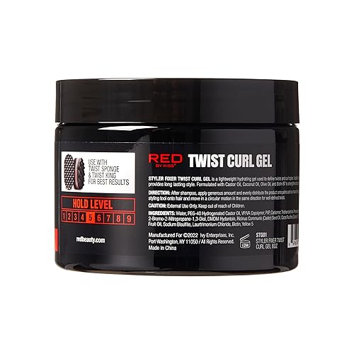 Miniatura 3 de RED by Kiss X Bow Wow Styler - Gel fijador para rizos giratorios, agarre suave para cabello afro, hidratante con aroma a coco, ideal para 360 ondas