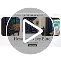 Image of Urban Space 80-85% True Blackout Curtains for Door, Gold Foil Printed Blackout Curtains, Blackout Decorative Door Curtain Eyelet with Tieback, 1 Piece Curtain for Living Room(Hex Stone Grey, 7 Feet)