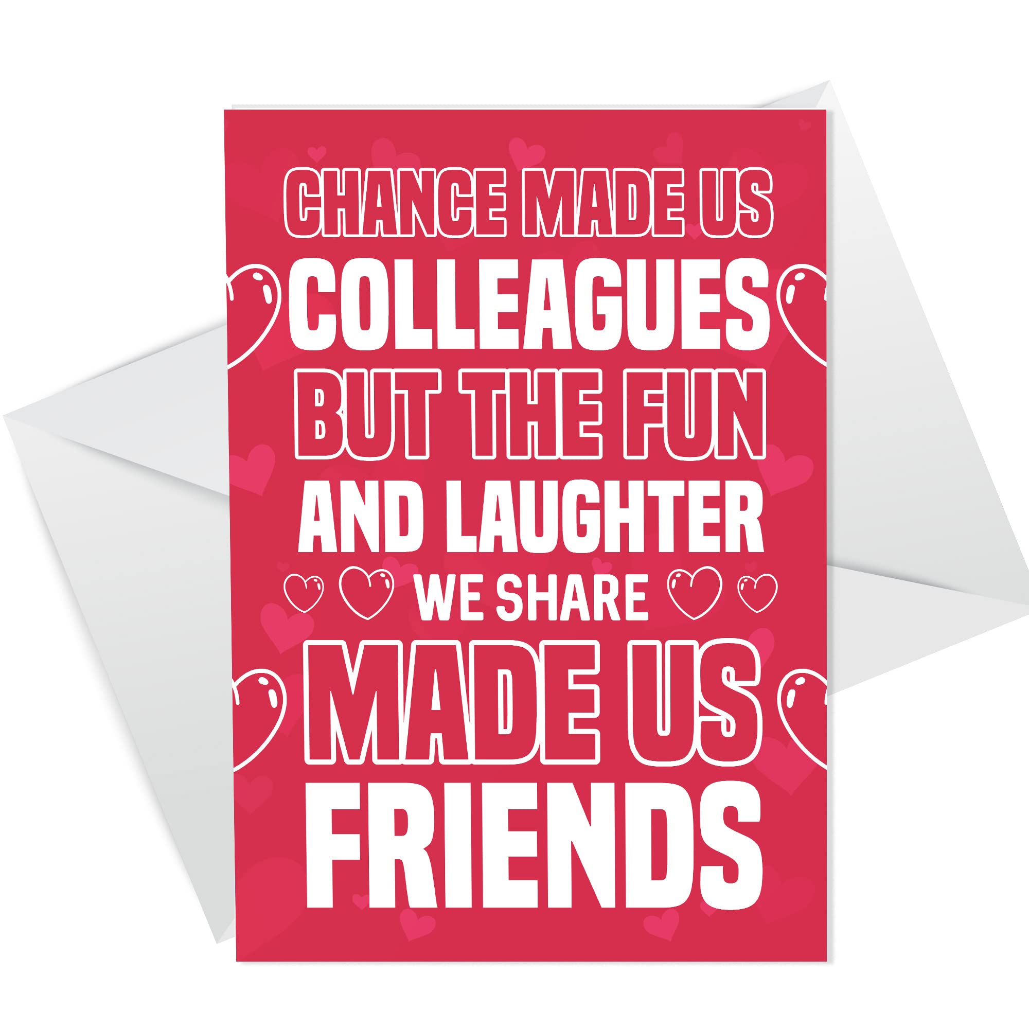 RED OCEAN Chance Made Us Colleagues Funny Colleague Birthday Card For Female Male Colleague Leaving Good Luck At New Job Card For Colleague