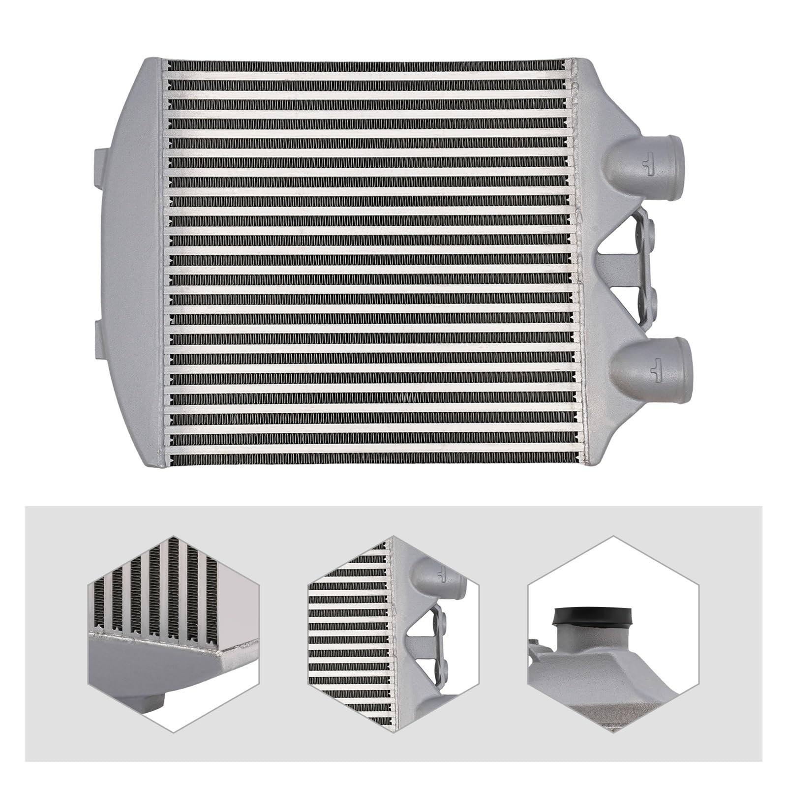 Chłodnica turbiny Wymiennik doładowania Uniwersalny Samochodowy Układ Chłodzenia 60 Psi Typ Rury Przedniej Intercooler Turbina Chłodzenie Powietrzem Obciążonym W Celu Rozproszenia Ciepła