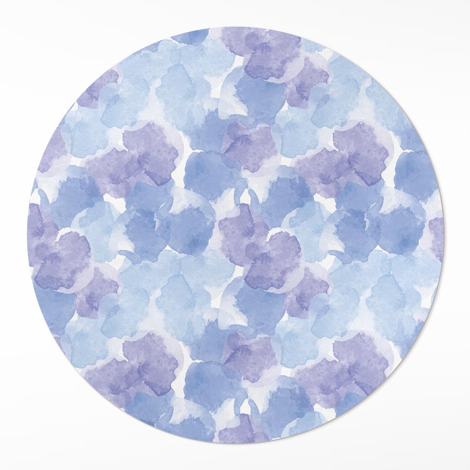 Tapis vinyle ø150 cm de haute qualité au design élégant de taches d'aquarelle