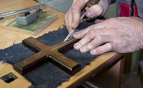 Vista 7 de Asterom Crucifix Wall Cross - Handmade Wood Cross Wall Decor - Catholic Crucifix - 12 Inch Classic,St Benedict