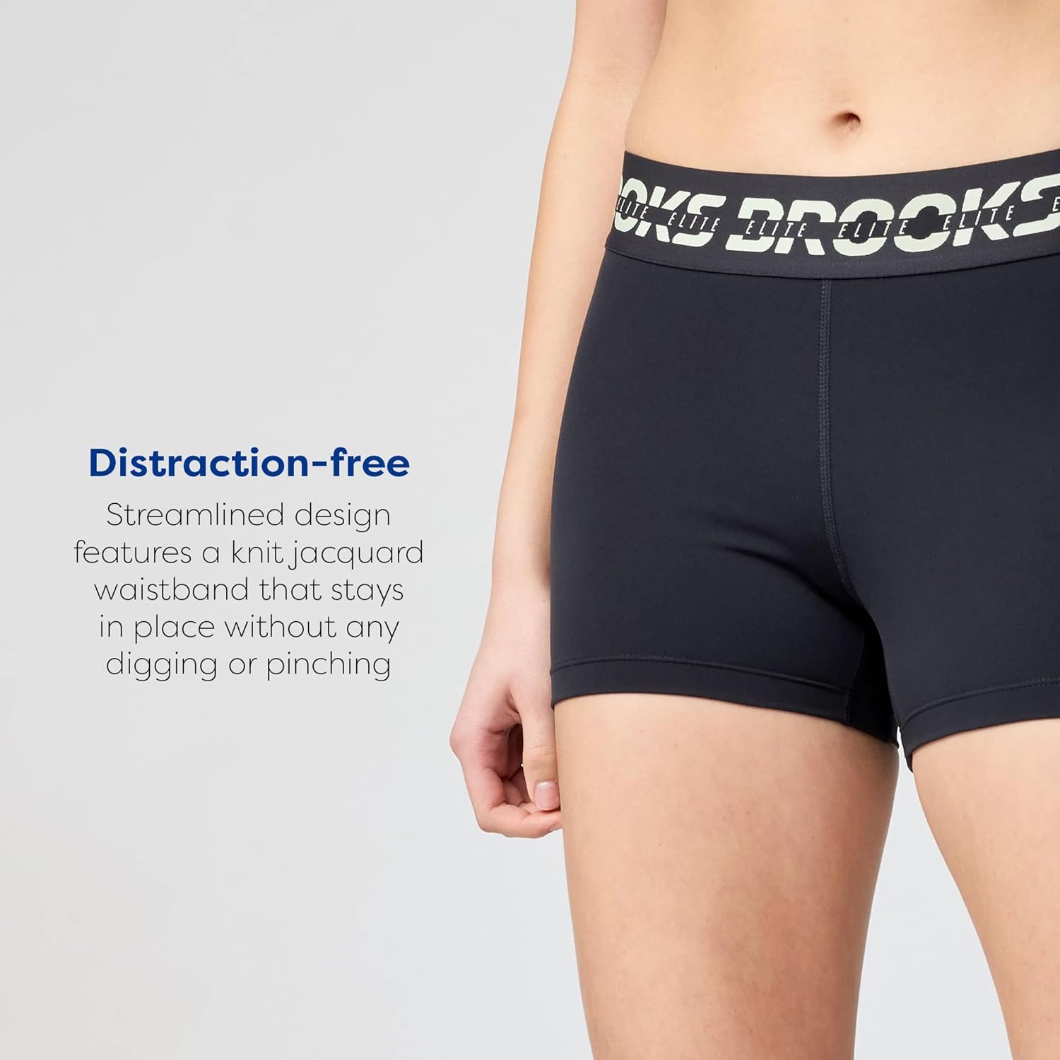 Brooks Women’s PR Elite 3" Short, Mid-Rise Compression Running Shorts, Quick-Drying Fabric with Fitted Performance Fit