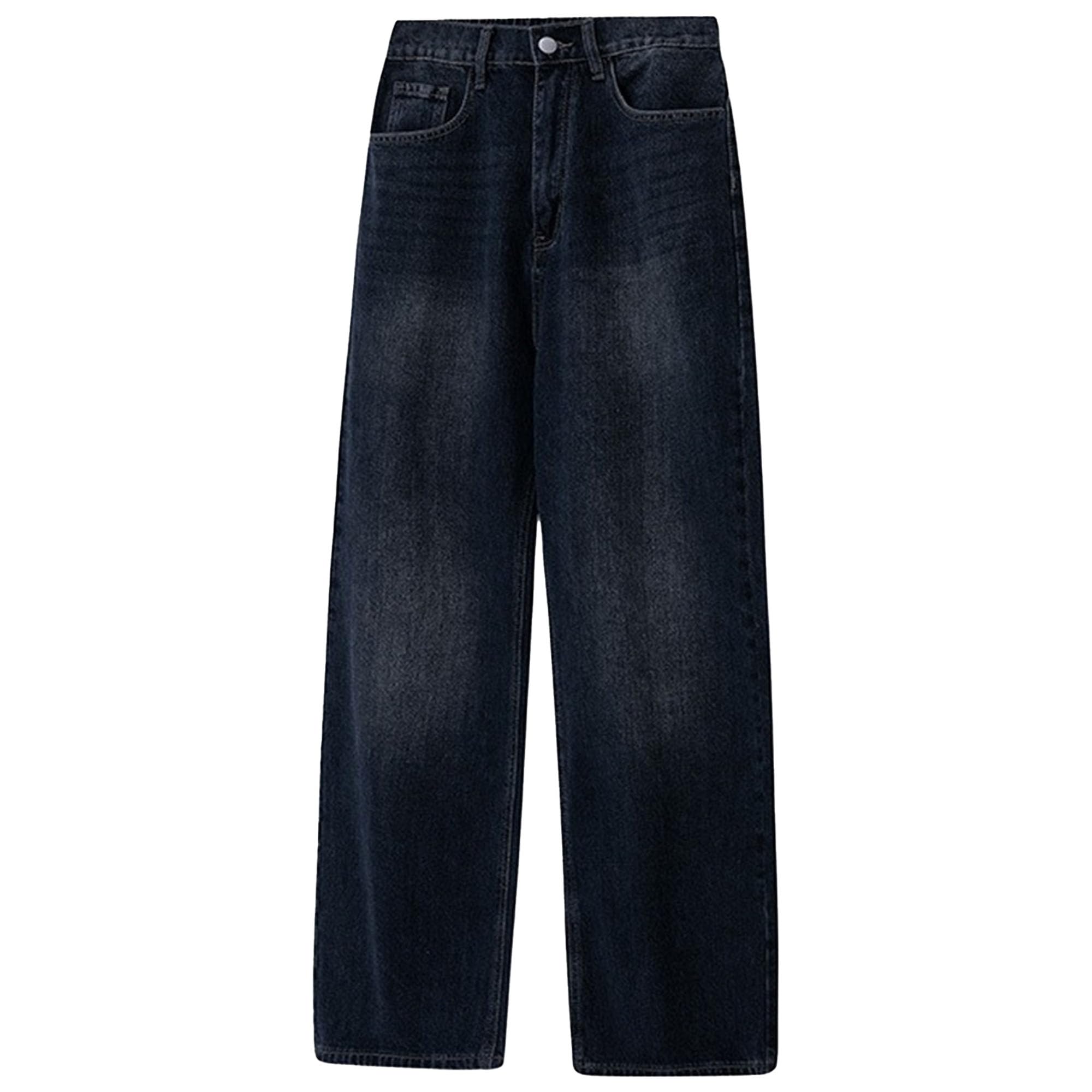 Skateboard Hip Hop Streetwear Trousers Relaxed Fit Wide-Leg Baggy Jeans Pants Comfort Stretch Straight Jean