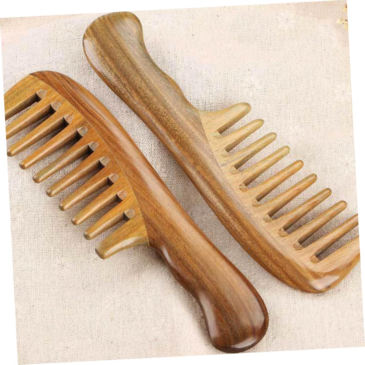 Peine Anchos Masaje Capilar de Dientes para Sándalo, Viaje y Trabajo | Ligero y Portátil, Color Caqui, Dientes Separados y Reforzados, Uso Diario en Cabello, Peineta Cómoda