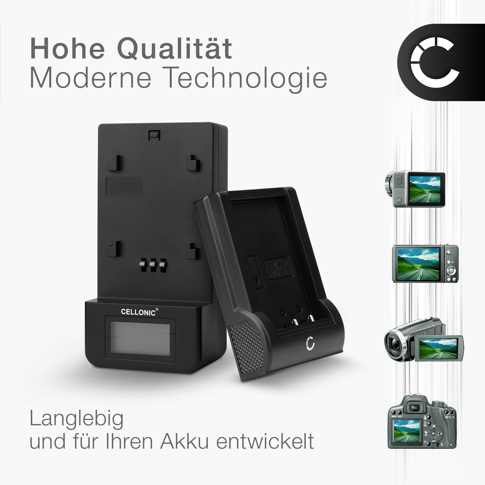 CELLONIC DE-80 DE-A80A Ladegerät für DMW-BLC12 kompatibel mit