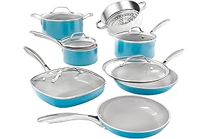 Gotham Steel Aqua Blue Pots and Pans Set: The Perfect Blue Cookware for Your Kitchen