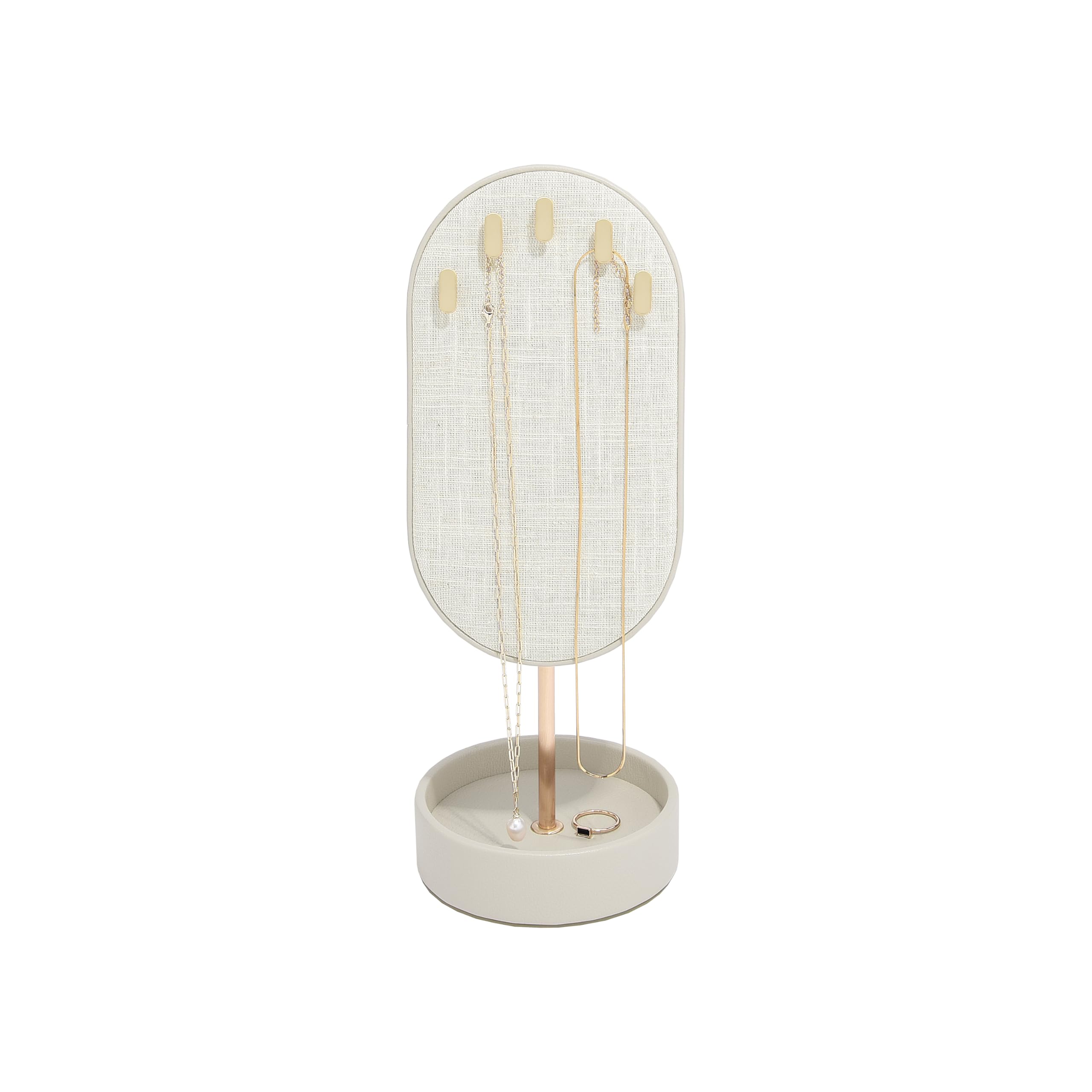 Stackers Oatmeal Linen & Necklace Hanger
