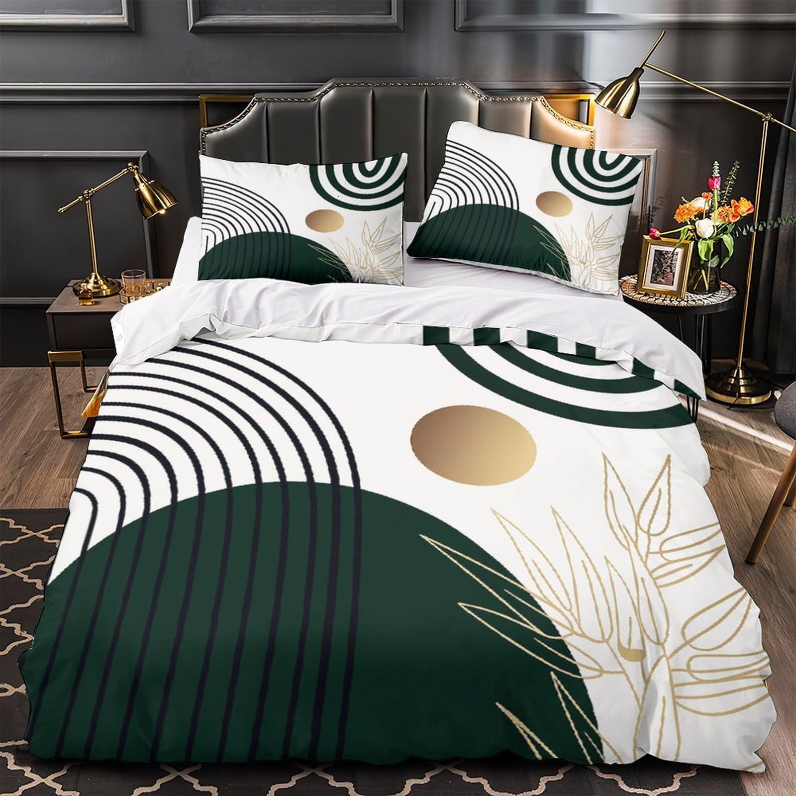 Parure de lit ultra douce effet 3D en microfibre premium 135x200cm