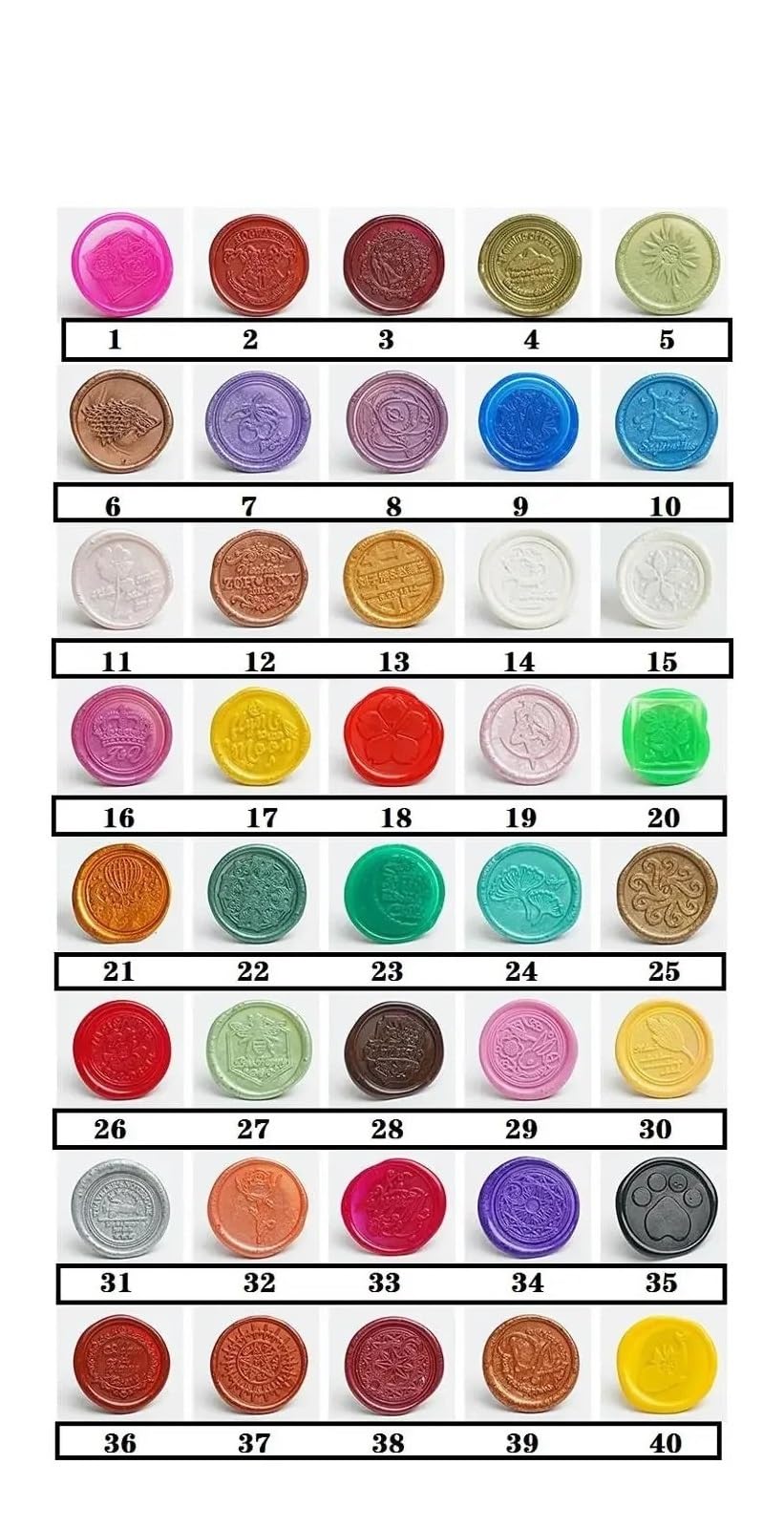 Sigilli in ceralacca monogramma autoadesivi in ​​resina | Sigilli di cera monogramma autoadesivi da 10-900 pezzi: inviti di nozze e fai-da-te(200pcs)