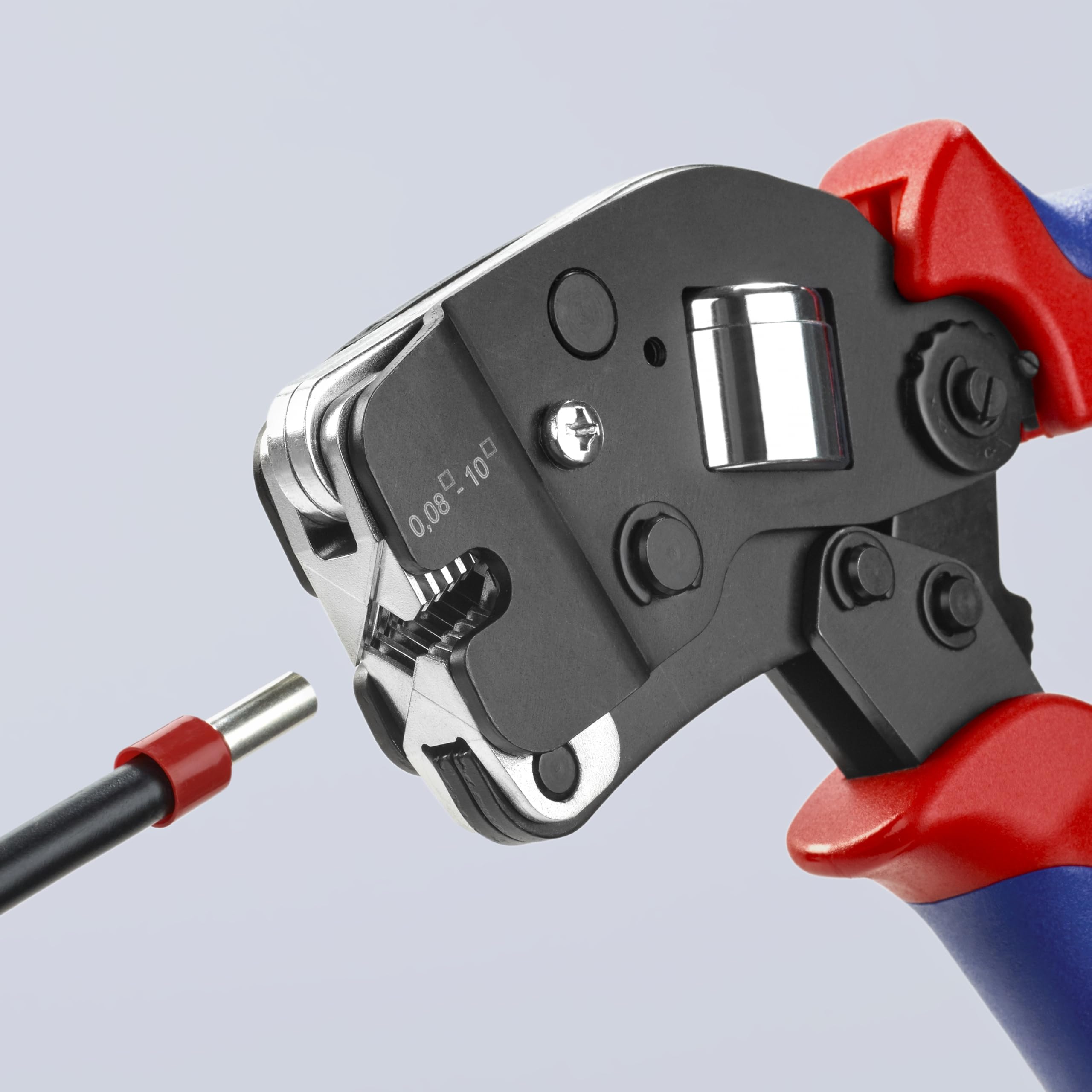 KNIPEX Alicates de crimpado autoajustables para virolas de alambre