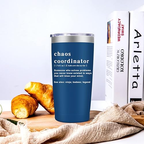Miniatura 4 de Vaso Tumbler Chaos Coordinator, Regalos de Navidad para Mujeres, Idea de Regalo Única para Jefa, Maestra, Oficina, Mamá, Compañera de Trabajo,