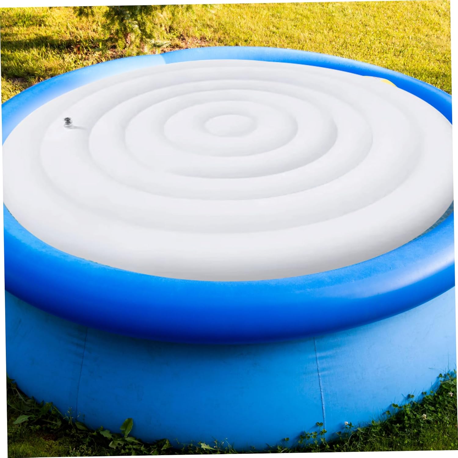 Hot Tub Enclosure, Inflatable Hot Tub Cover 54 in Round Hot Tub Enclosure with Inflation and Deflation Valve Windproof Rain-Proof Snow-Proof Insulated Hot Tub Lid for Hot Tub Protection Round