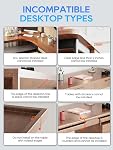 NODOCA No Drill Under Desk Cable Management Tray, 43cm Wire Management, Punch-Free Clamp on, Newest Metal Cable Tray, Wire Organizer Under Desk, Under Desk Basket for Office and Home, Black