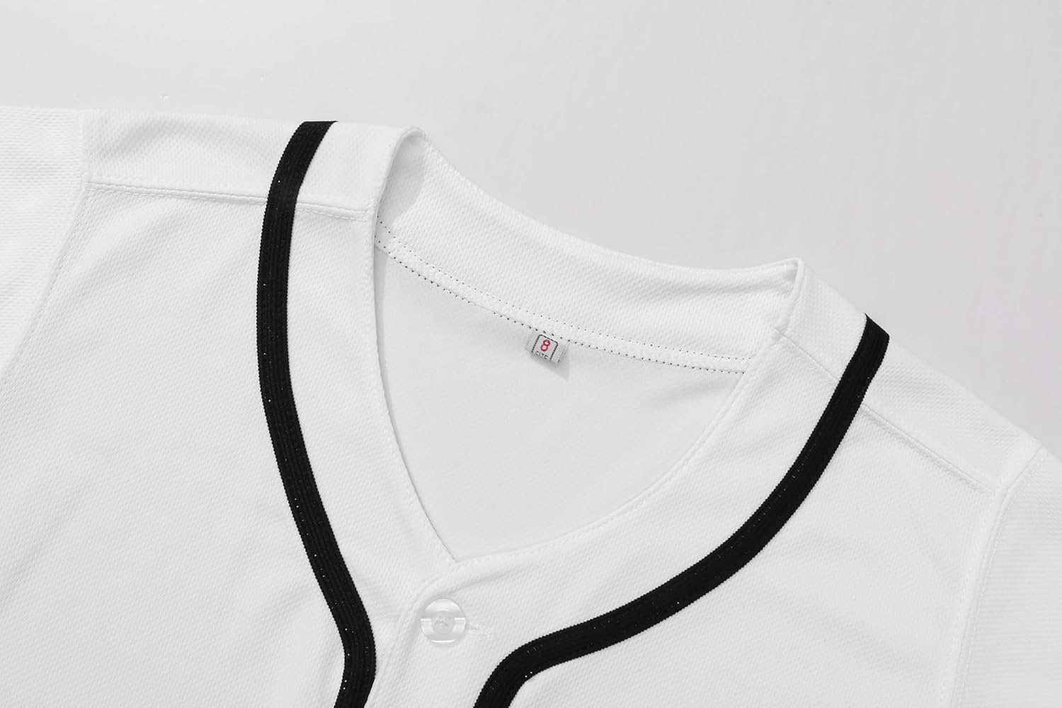 Youth Button Down Plain Baseball Jersey, Blank Softball Team Uniform, Hip Hop Hipster Short Sleeve Active Shirts - Image 3