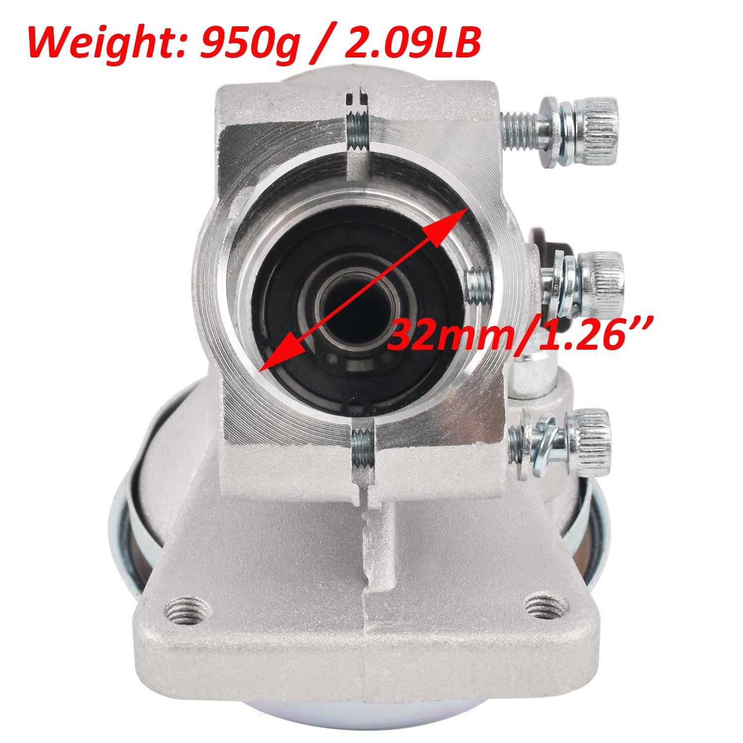 Ensamblaje de caja de engranajes 61112072R 61112072BR para Oleo Mac 753, 746 T, 750 T, 753 T, 755 T Master, Emark EM753 (32 mm, 10 dientes)