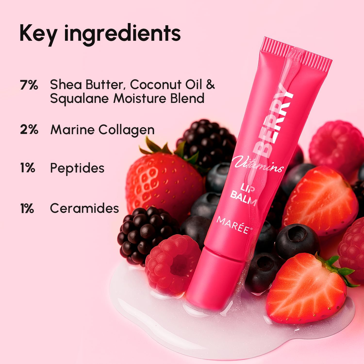 Hidratante de labios - Bálsamo labial hidratante - Bálsamo hidratante para labios Butter Balm Summer Essentials - Tratamiento labial péptido - Hidratante de bálsamo labial para el cuidado de 3
