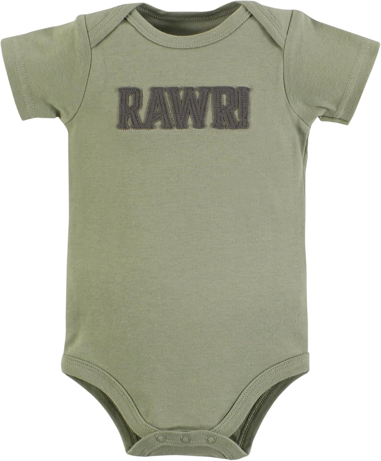 Hudson Baby Infant Boy Cotton Bodysuits, Modern Dino, Preemie - Image 5