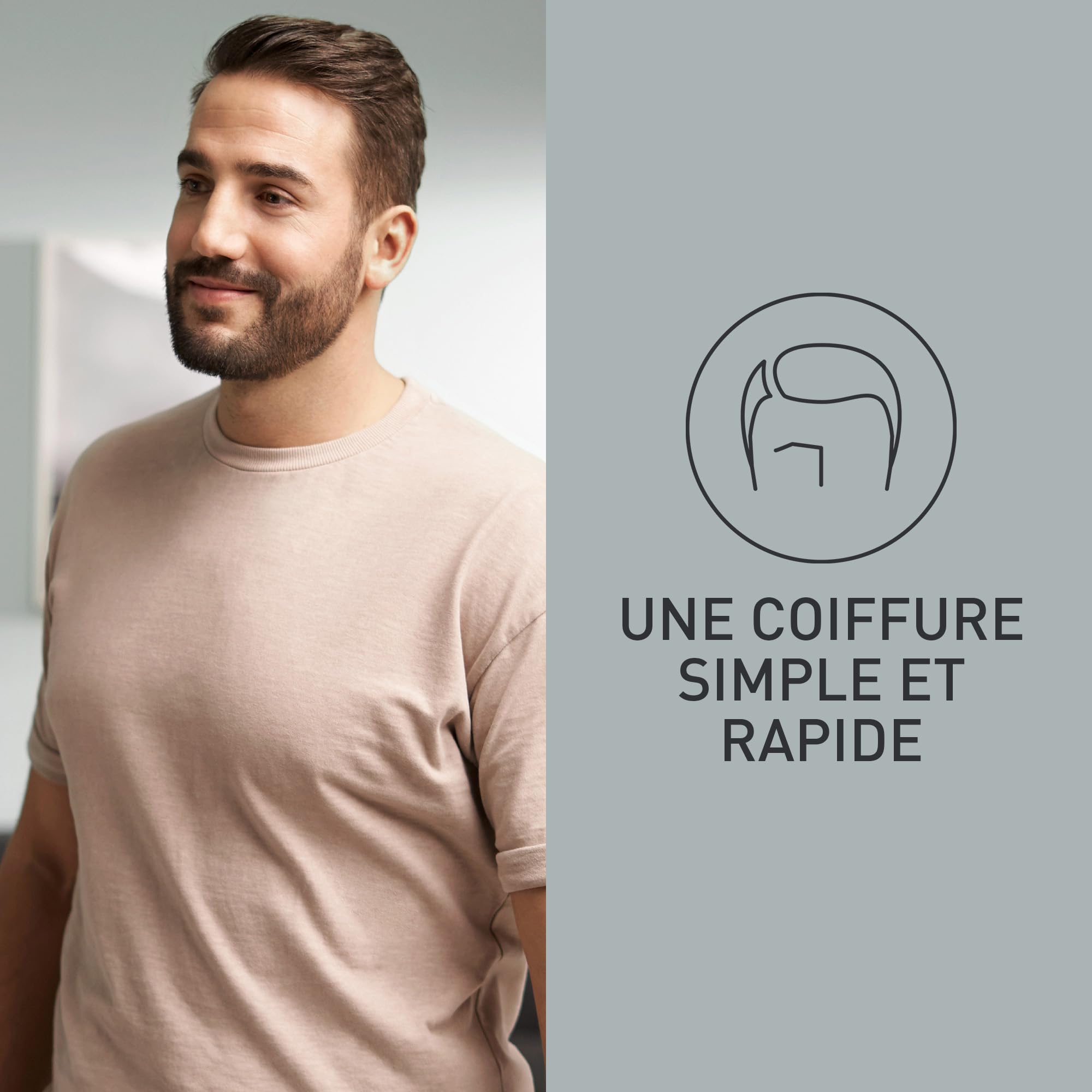 Panasonic ER-SC60-S803 Tondeuse à Cheveux pour Hommes, Portable Sans Fil et Étanche, Lames Supérieures, 20 Longueurs Réglables, 2 Accessoires, Avec ou Sans Fil, Socle de Chargement, Argenté