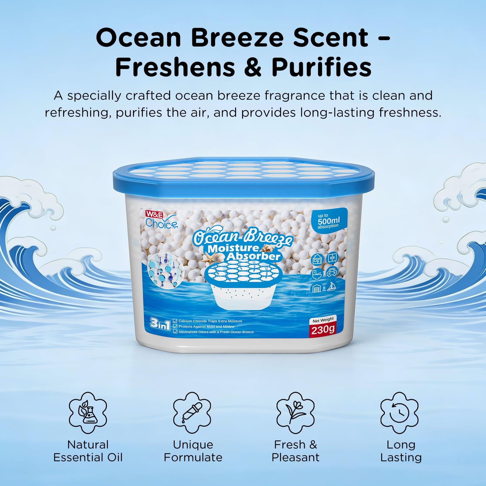Amazon.com - W&E Choice Moisture Absorbers with Ocean Breeze