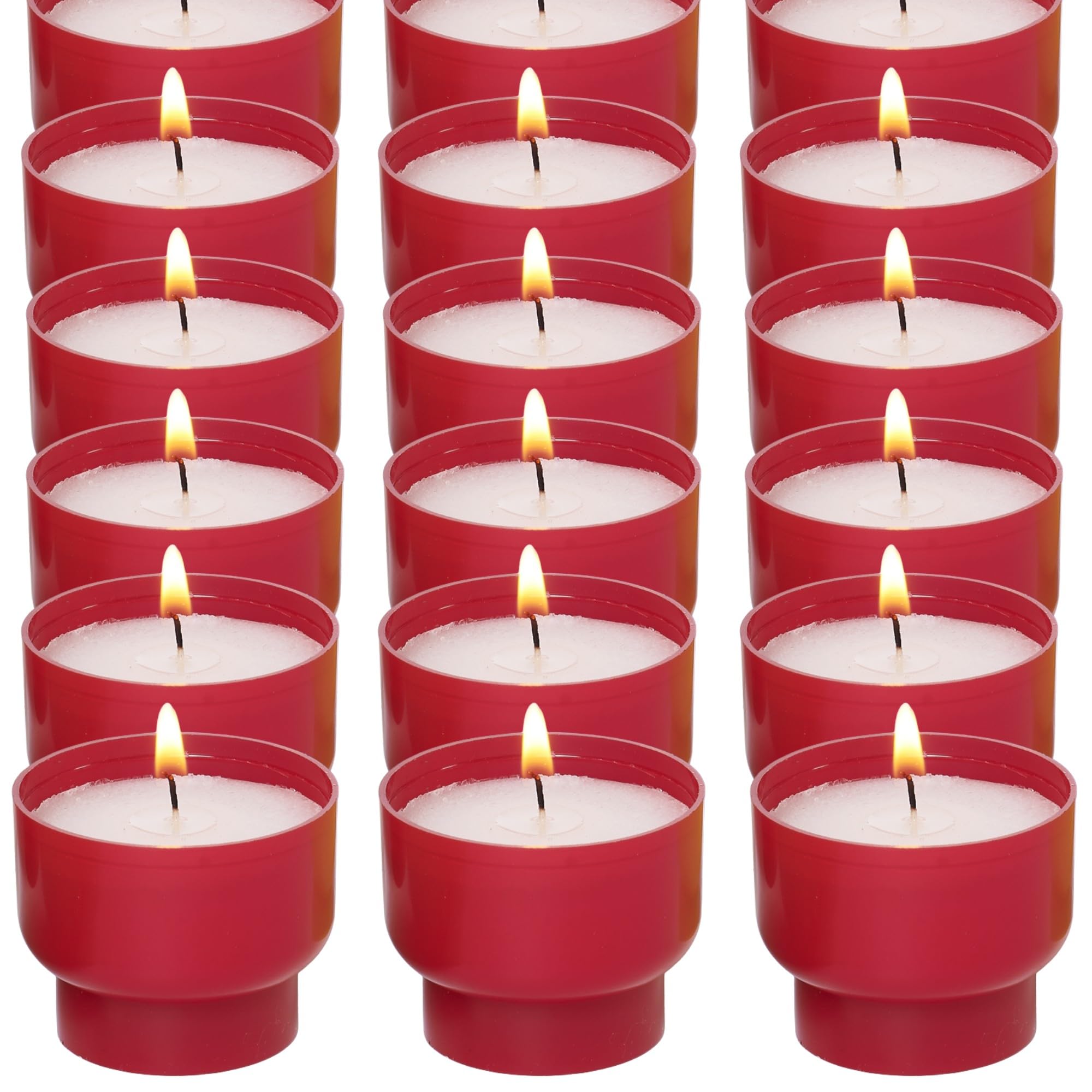 Bougie Lumignon Chauffe Plat-Lot 90 votives rouges 6h-Godet 100% naturel-Bougie votive Ciergerie Desfossés-Cire minérale