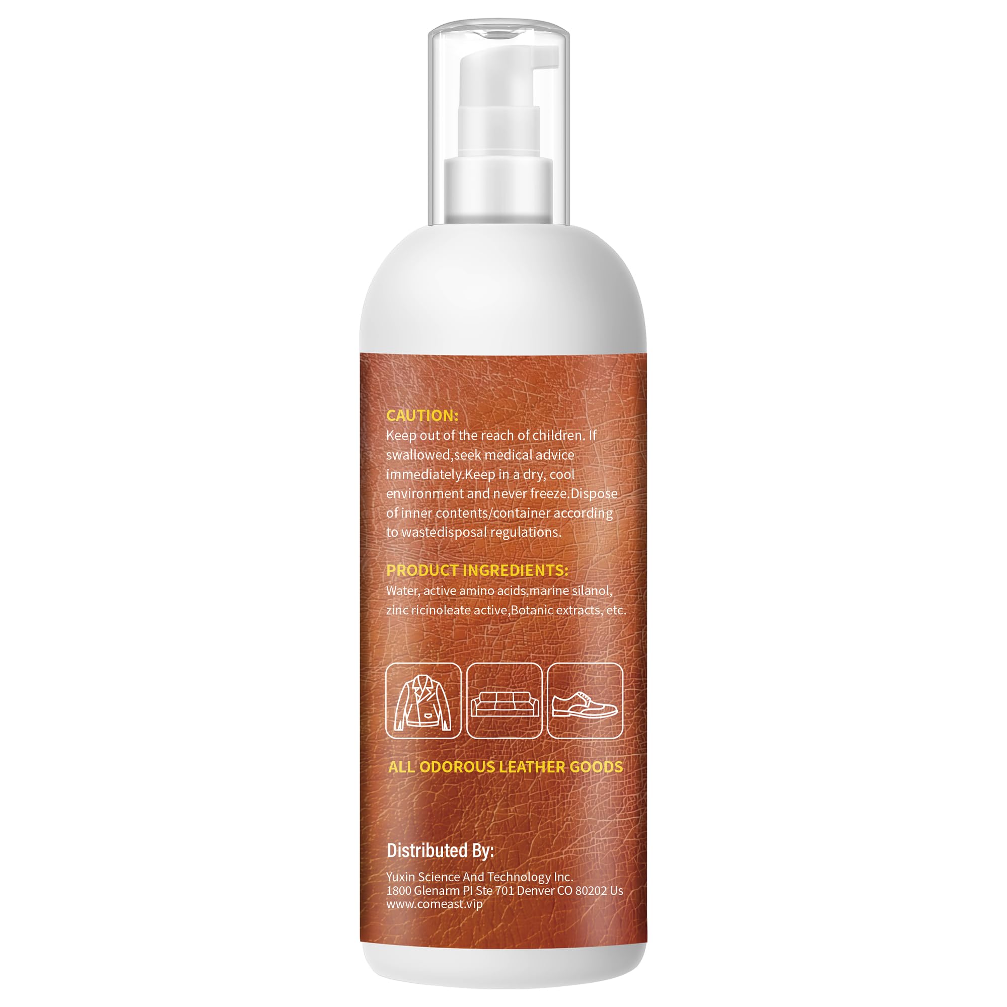 Crema eliminadora de olores de cuero para sofás, muebles, interiores de automóviles, chaquetas, zapatos, sin perfume, 6.76 onzas líquidas