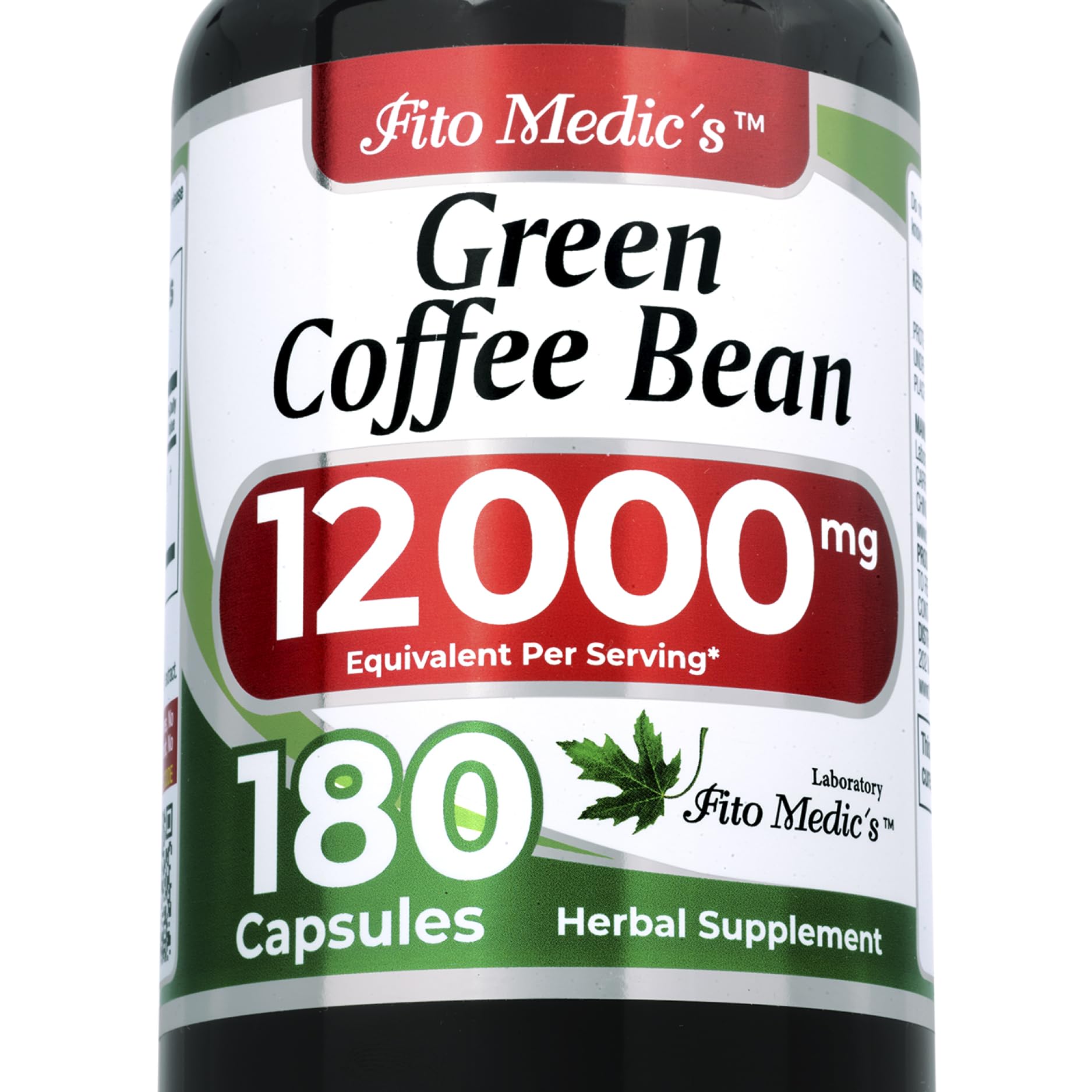 Lab | green coffee bean extract | green coffee beans | 180 Capsules