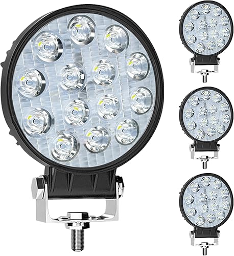Miniatura 8 de WINBANG Luz de trabajo LED de 123 W, cápsulas de luz LED, luces cuadradas de inundación, luces LED para camiones, vehículos todoterreno, ATV, SUV,