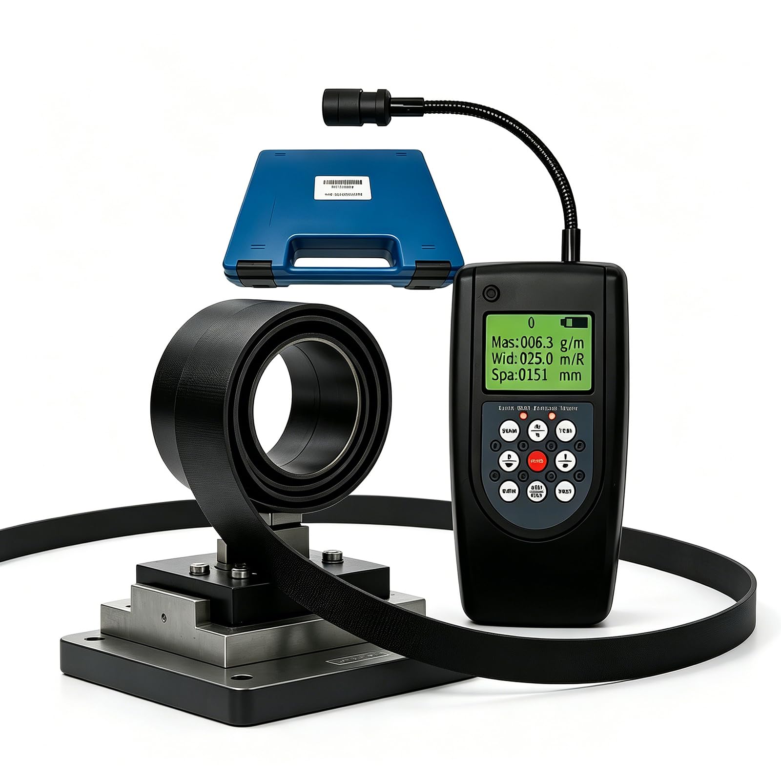 McbeAn Sonic Belt Tension Meter, Digital Belt Tension Gauge, With Lcd Backlit Display, Store 20 Belt Parameters, Frequency Range 10hz-680hz, Support Automatic Shutdown, For Measurement