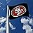NFL Rico Industries San Francisco 49ers Black 3\' x 5\' Banner Flag 3\' x 5\' Banner Flag Single Sided - Indoor or Outdoor - Home Dcor