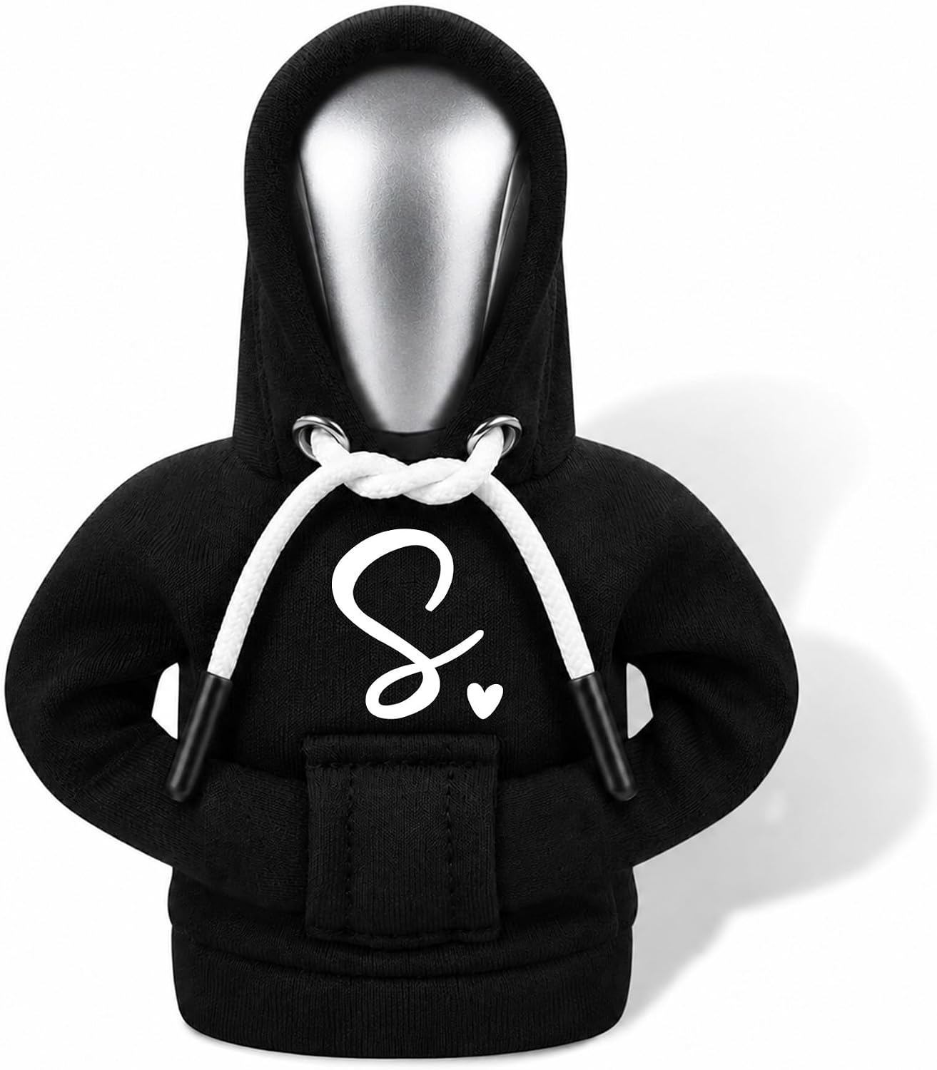 Heart Initial Letter S Gear Shift Hoodie,Universal Car Shift Knob Cover