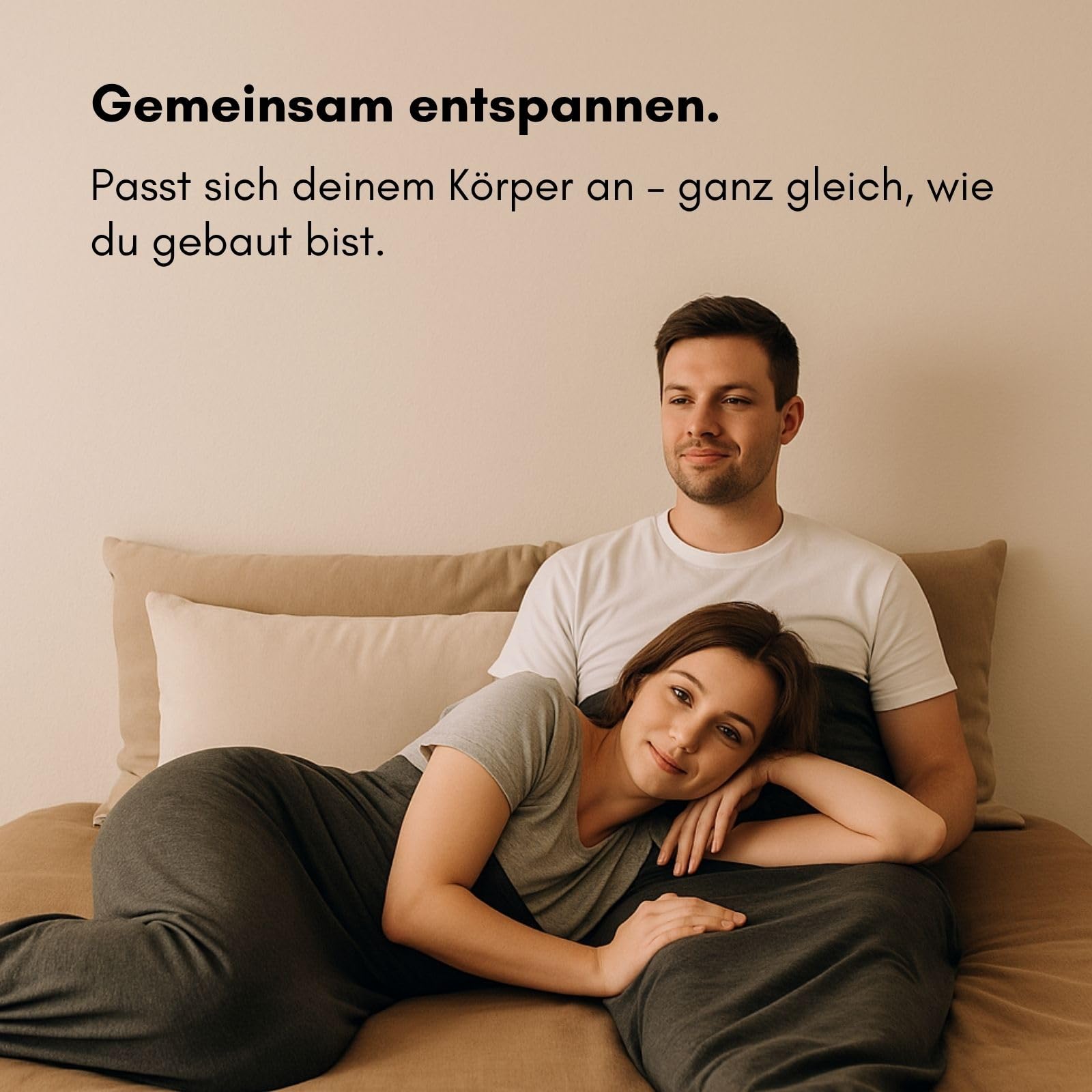 Rivello Schlafdecke Somnia – Sanfte Kompression, Ultraleicht & atmungsaktiv, Alternative zur Gewichtsdecke, 4 Größen (L - 165cm)