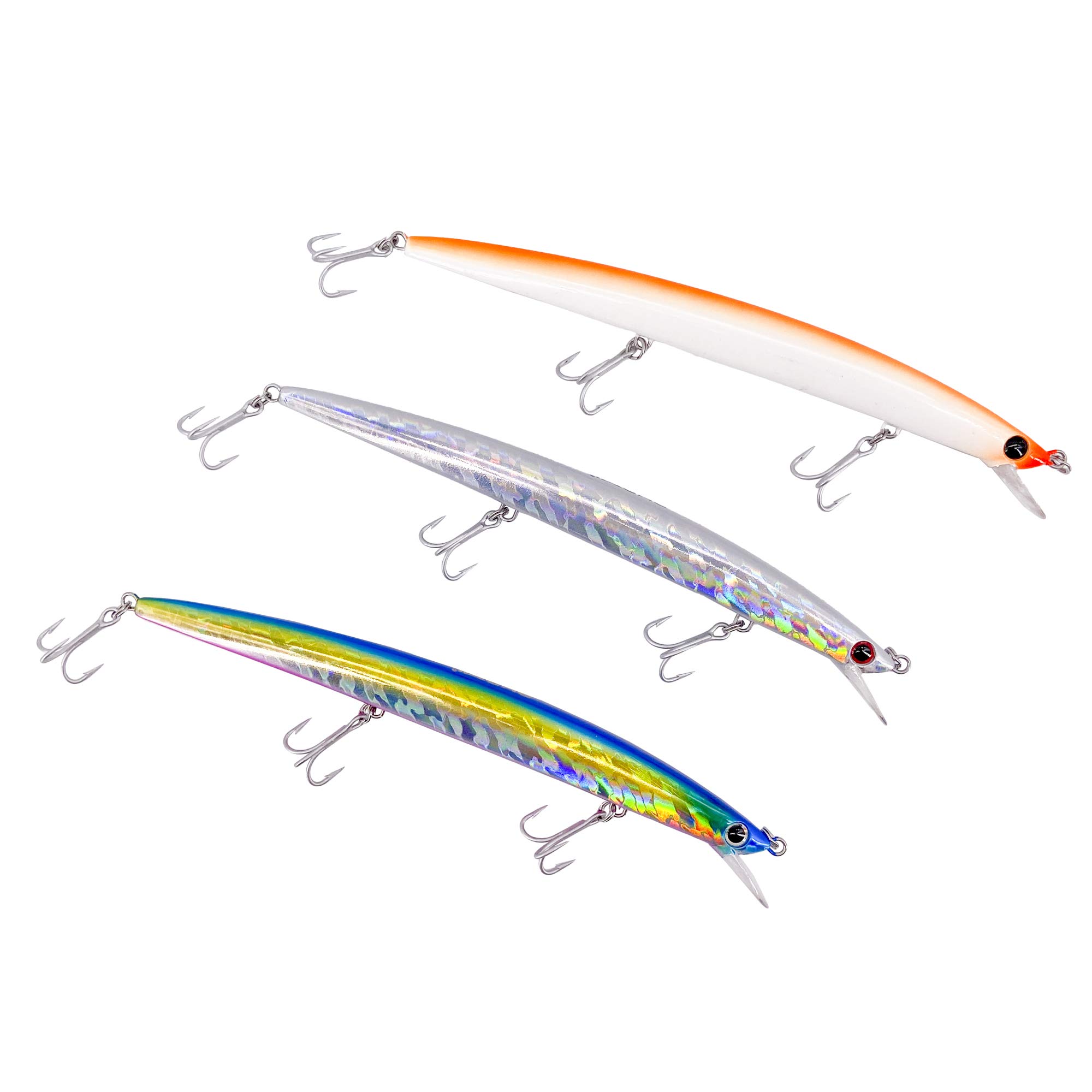 Wild Kit de 3 artificiales Minnow Long Jerk 18 cm de 28 g