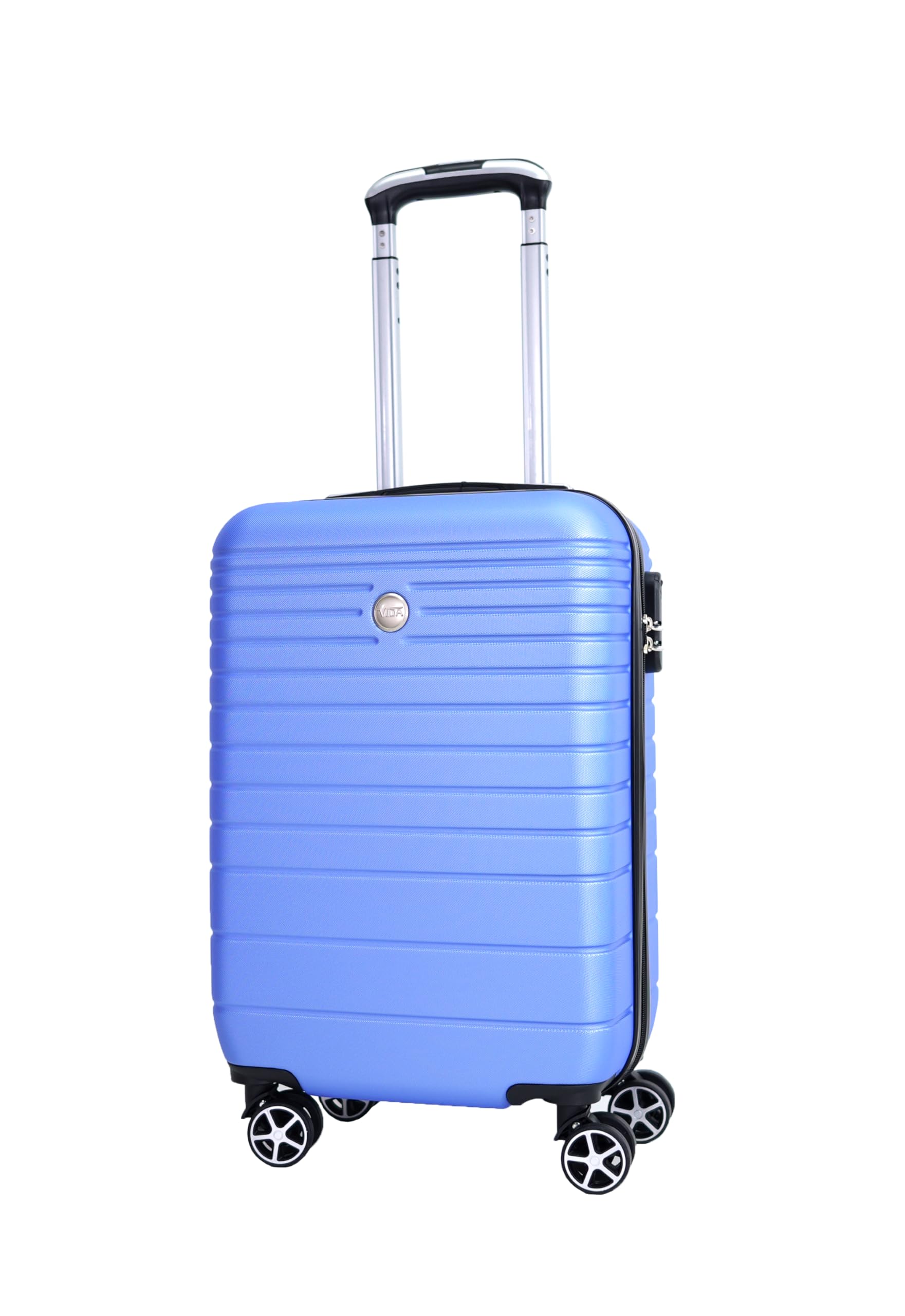 Valise Rigide VIDA VR611B - 99L - 4kg - Roulettes Double - Serrure à Code - Noir