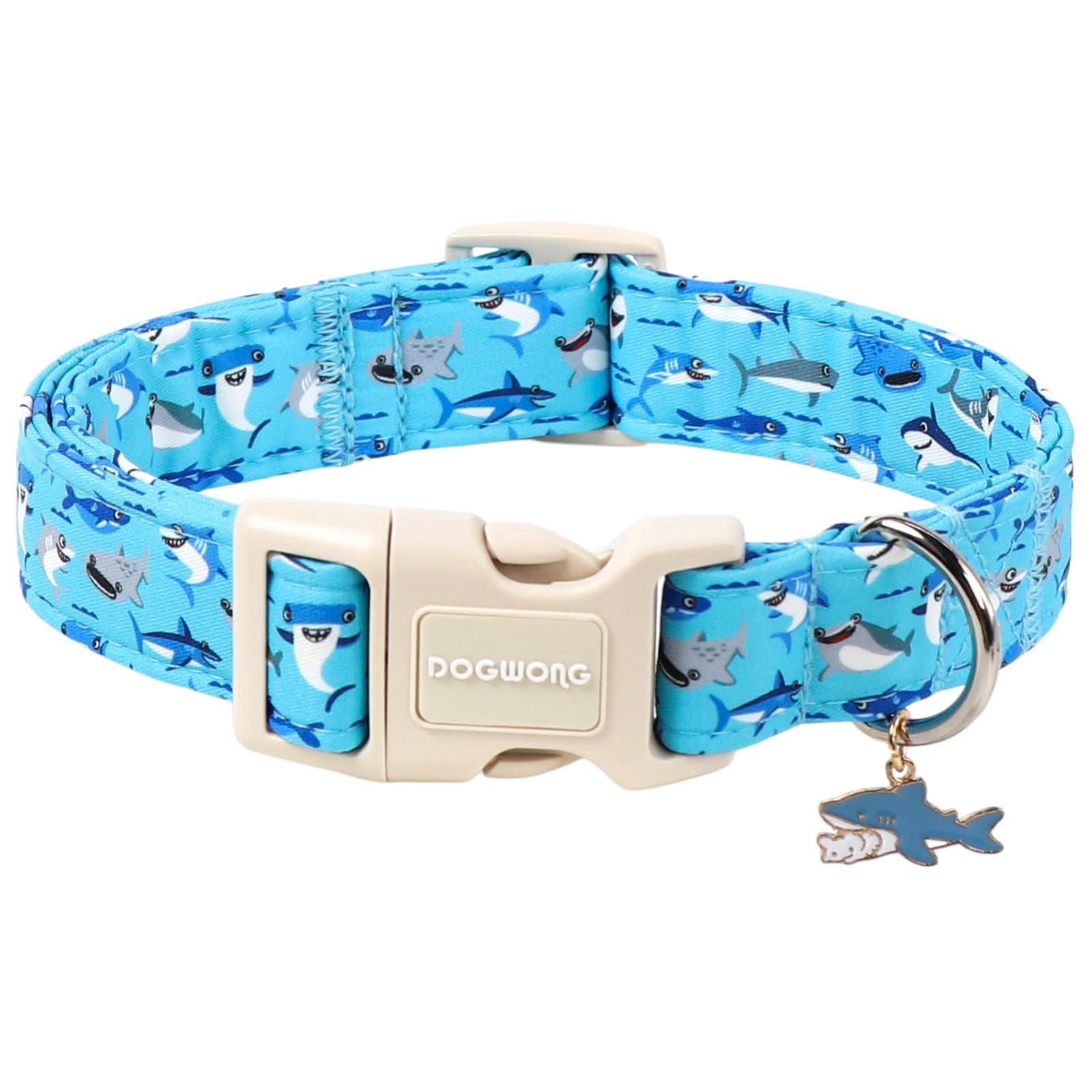 DOGWONG Ducky Pattern Cute Collar, Spring Summer Female Male Collars Pets Gift Adjustable Heavy-Duty Duck Pet Collars for Small Dogs, Neck 11-16 inches — view 11