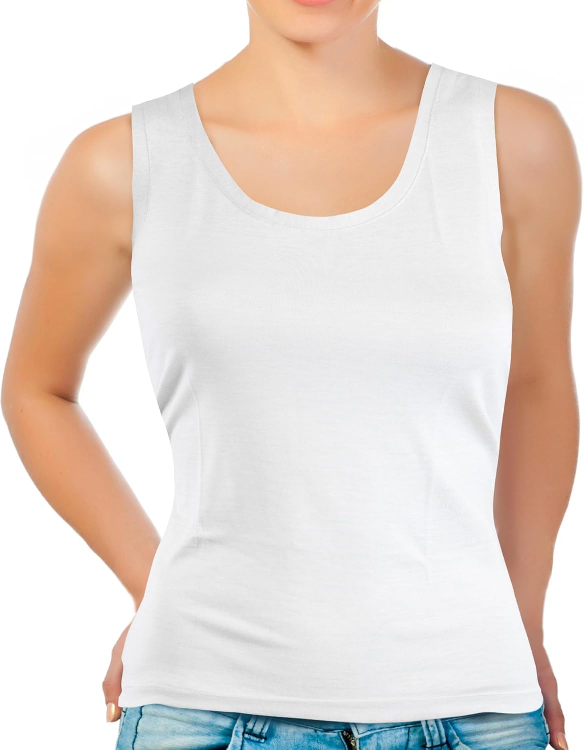 EMF Tank Top 5G RF Safe Clothing Shielding - Silver Coated Fabric