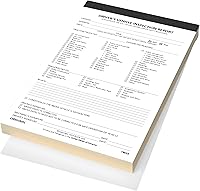 Vista 3 de Libro de informe detallado de inspección del vehículo del conductor – 35 conjuntos de formularios por libro de inspección DVIR, 2 capas sin carbono