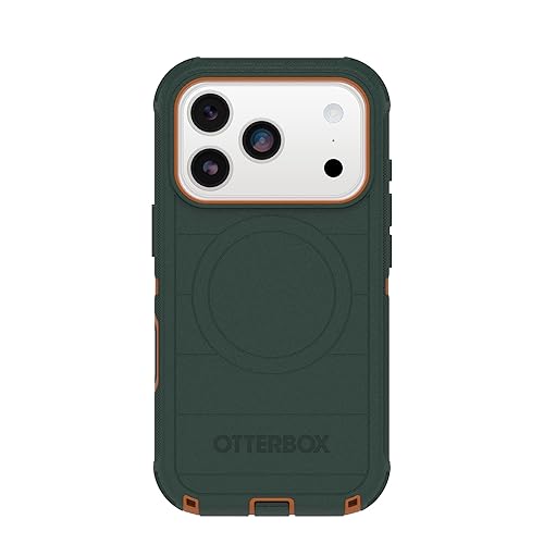 OtterBox iPhone 17 Pro Defender Pro Series Case - Green Intrigue - Tough, Rugged & Durable iPhone Case, Snaps on MagSafe