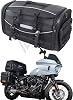 Universal Motorcycle Travel Luggage, Expandable Tail Bag 60-85L 15-22 Gallon, All Weather Rack Bag, Sissy Bar Bags, Helmet Bag, Tour Pack Bag Storage Backpack with 6 Straps, Waterproof cover