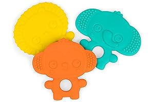 Bright Starts Gummy Buddies Animal Teether 3-Pack
