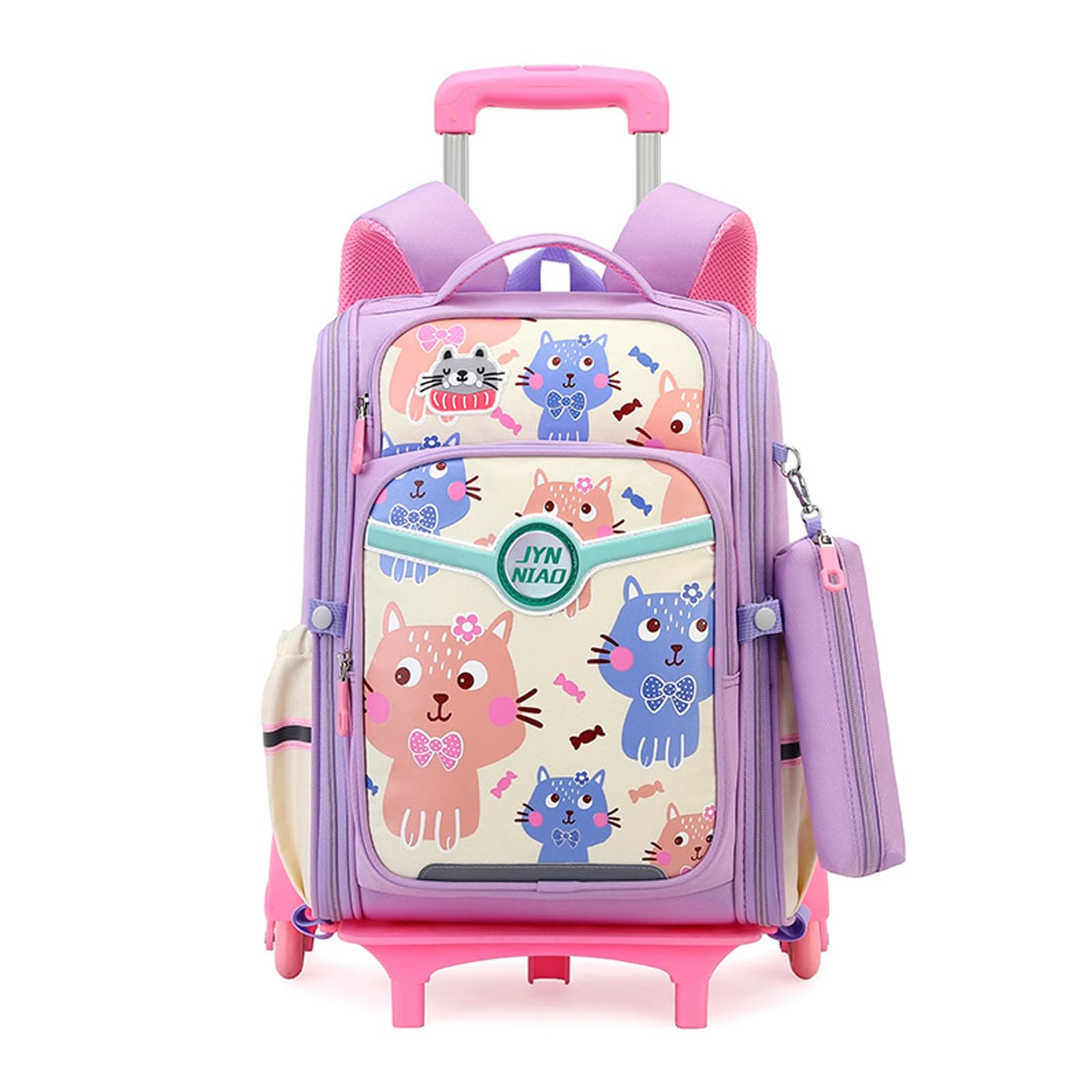 FANDARE 2-in-1 Zaino trolley Zainetti per bambini stampa cartoon scolastico