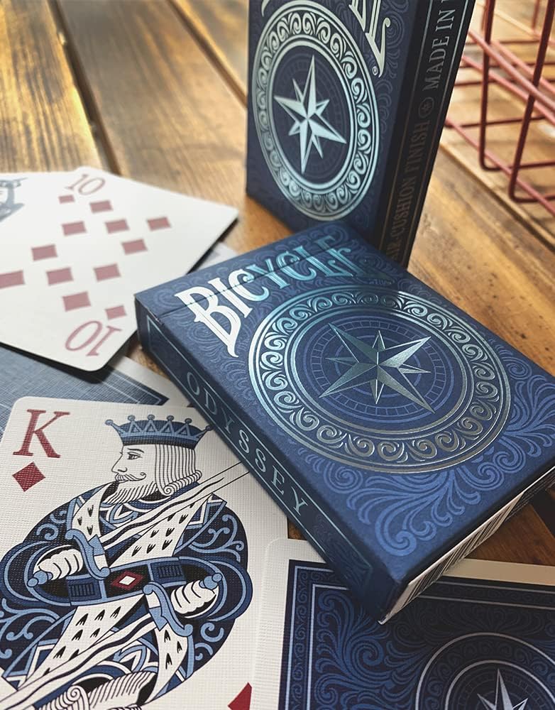 Bicycle Odyssey Playing Cards, Blue