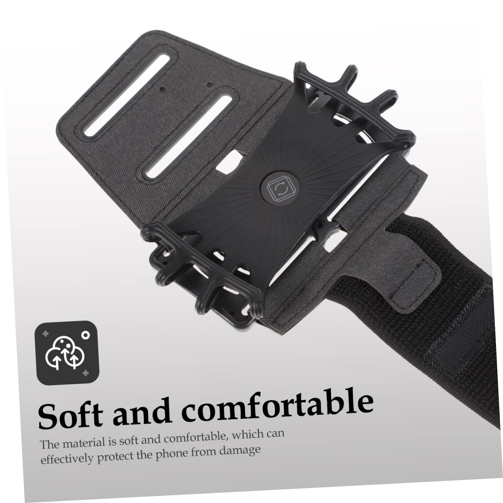 Mikikit 3pezzi Bracciale Per Smartphone Supporto Per Cellulare Da Braccio Per Corsa e Attività Outdoor Con Rotazione e Design Antiscivolo Compatibile Con Dispositivi Mobili Classico