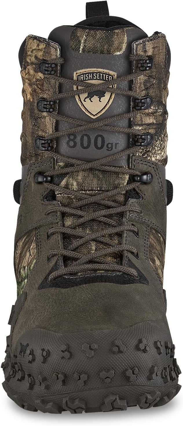 Irish Setter, VaprTrek, Men’s, 8", Waterproof, Insulated 800g, Hunting Boot, Mossy Oak Country Roots
