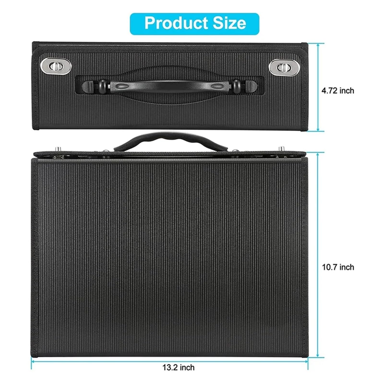 Trieur à Soufflets Classeur extensible à 24 poches, organisateur de fichiers accordéon, reçus documents en papier plastique for le bureau d'affaires