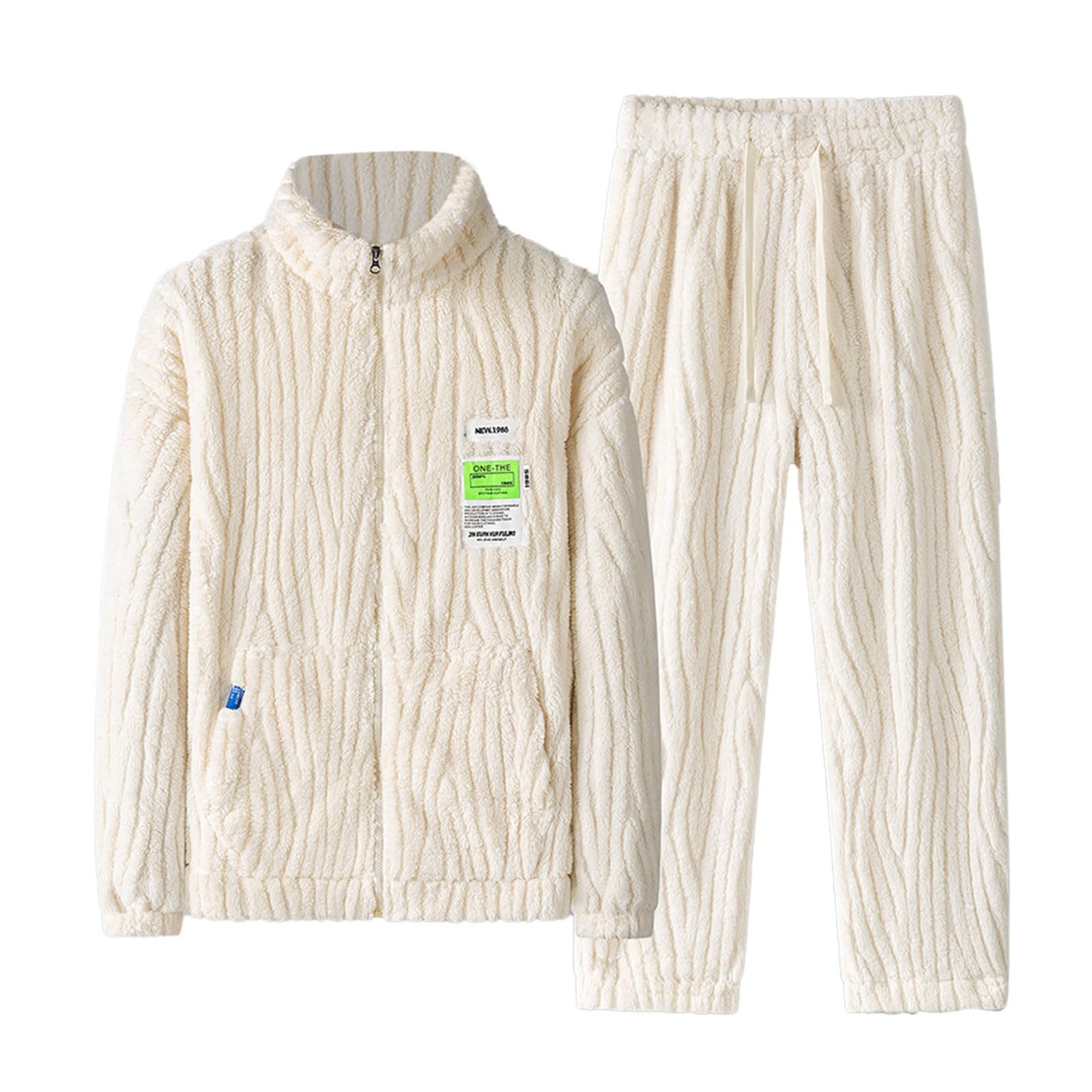 Herren Schlafanzug Frühling Und Autumn Sleepwear Set Trocknend Kuschelig Hausmantel Bequeme Atmungsaktiv Langarmshirt Schlafanzughose bergangszeit berall Teenager Jungen