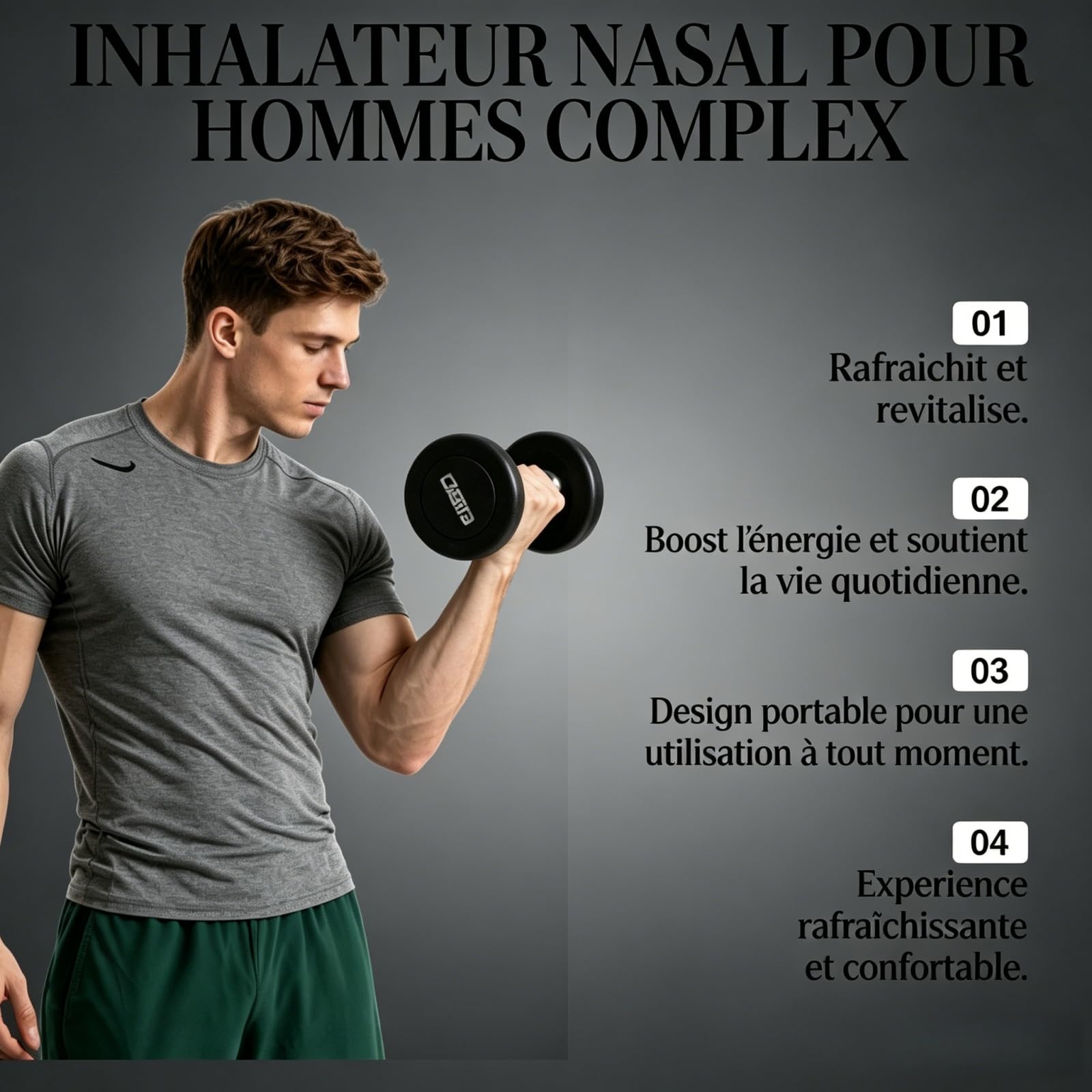 Sonivita Inhalateur Nasal Revitalisant pour Homme à Inhaler - Contre la Fatigue, Éveil Mental et Énergie Instantanée (2)